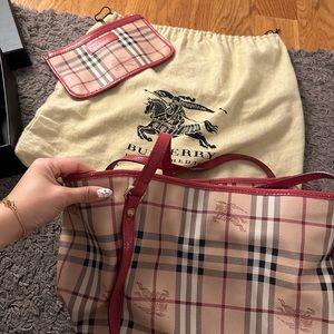 Burberry Pink tote bag